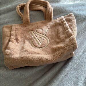 Victoria's Secret Beige Sherpa Tote